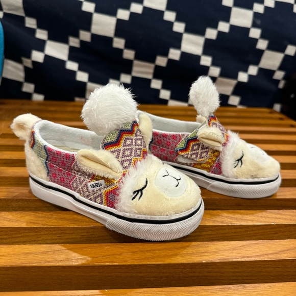 Toddler Vans Llama Slip Ons size 7 - Picture 4 of 8